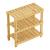 Raft de sine statator Kinnula 60x60x30cm natur cu 3 polite [en.casa] HausGarden Leisure