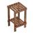 Raft baie Kinnula 50x30x30cm brad vopsit lemn ton inchis cu 2 polite [en.casa] HausGarden Leisure