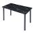 Masa bucatarie Tammela 120x60x75cm negru marmorat [en.casa] HausGarden Leisure