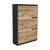 Schuhschrank Aurskog 110x73,5x24cm Anthrazit/Eiche [en.casa] HausGarden Leisure