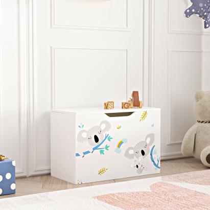 Cutie pentru jucarii Oleiros 40x60x30cm motiv koala [en.casa] HausGarden Leisure