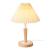 Lampa de masa, en.casa, PXQD-0008 Sittingbourne, 35 cm, 1 x E14, max. 40W, lemn, metal, poliester, efect lemn, alb, crem deschis HausGarden Leisure