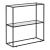 Konsolentisch Konnevesi 85x80x30cm Schwarz/Transparent [en.casa] HausGarden Leisure