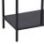 Masa, en.casa, PXSL-0159 Kumlinge, 78 x 110 x 30 cm, metal, negru, cu raft HausGarden Leisure