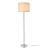 Lampa de podea, lux.pro, Tamworth, 161 cm, metal, textil, 1 x E27, max. 60W, argintiu, alb HausGarden Leisure