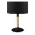 Lampa de masa Rayleigh 37 cm 1 x E27 max 20W metal funie iuta textil negru [lux.pro] HausGarden Leisure