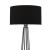 Lampa de podea Neath 1 x E27 max 20W metal textil antracit negru [lux.pro] HausGarden Leisure