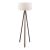 Lampa de podea Newport 140 cm 1 x E27 mdf textil 20 W maro crem [lux.pro] HausGarden Leisure