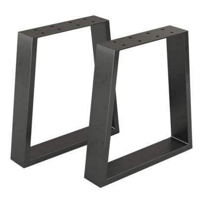 Tischgestell Marstal 42x40cm Schwarz [en.casa] HausGarden Leisure