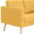 Set de canapele, 2 piese, galben, material textil GartenMobel Dekor