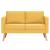 Set de canapele, 2 piese, galben, material textil GartenMobel Dekor