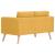 Set de canapele, 2 piese, galben, material textil GartenMobel Dekor