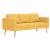 Canapea cu 3 locuri, galben, material textil GartenMobel Dekor