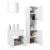 Set mobilier de baie, alb, lemn prelucrat GartenMobel Dekor