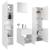 Set mobilier de baie, alb, lemn prelucrat GartenMobel Dekor