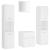 Set mobilier de baie, alb, lemn prelucrat GartenMobel Dekor