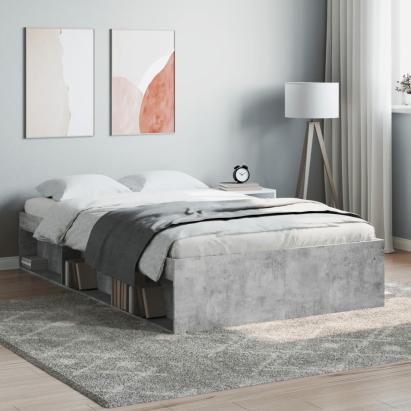 Cadru de pat, gri beton, 120x200 cm GartenMobel Dekor