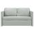 Canapea extensibilă de podea 2 în 1, gri, 122x204x55 cm catifea GartenMobel Dekor