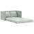 Canapea extensibilă de podea 2 în 1, gri, 122x204x55 cm catifea GartenMobel Dekor