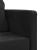 Canapea extensibilă 2 în 1, negru, 122x204x55 cm catifea GartenMobel Dekor