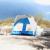 Cort camping 4 persoane albastru azur impermeabil setare rapidă GartenMobel Dekor