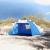 Cort camping 4 persoane albastru azur impermeabil setare rapidă GartenMobel Dekor