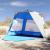 Cort camping 3 persoane albastru azur impermeabil setare rapidă GartenMobel Dekor
