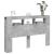 Tăblie de pat cu LED, gri beton, 160x18,5x103,5 cm, lemn GartenMobel Dekor