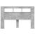 Tăblie de pat cu LED, gri beton, 160x18,5x103,5 cm, lemn GartenMobel Dekor