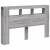 Tăblie de pat cu LED, gri sonoma, 160x18,5x103,5 cm, lemn GartenMobel Dekor