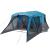 Cort de camping cu verandă 4 persoane, albastru, impermeabil GartenMobel Dekor