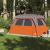 Cort de camping pentru 6 persoane, gri/portocaliu, impermeabil GartenMobel Dekor
