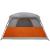 Cort de camping pentru 6 persoane, gri/portocaliu, impermeabil GartenMobel Dekor