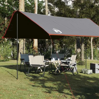 Prelată de camping gri/portocaliu, 430x380x210 cm, impermeabilă GartenMobel Dekor