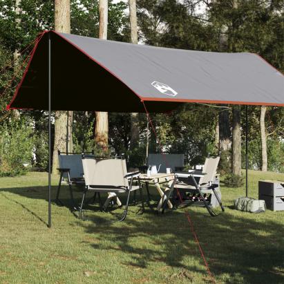 Prelată de camping gri/portocaliu, 430x380x210 cm, impermeabilă GartenMobel Dekor
