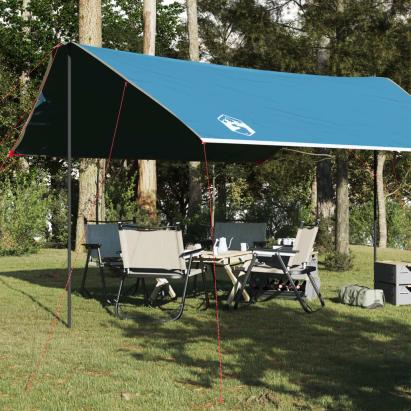 Prelată de camping, albastru, 460x305x210 cm, impermeabilă GartenMobel Dekor