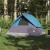 Cort de camping cupolă pentru 2 persoane, albastru, impermeabil GartenMobel Dekor