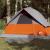 Cort de camping cupolă 3 persoane, gri/portocaliu, impermeabil GartenMobel Dekor