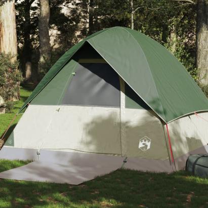 Cort de camping cupolă pentru 4 persoane, verde, impermeabil GartenMobel Dekor