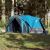 Cort de familie Tipi pentru 8 persoane, albastru, impermeabil GartenMobel Dekor