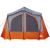 Cabină cort de camping 5 persoane gri și portocaliu impermeabil GartenMobel Dekor