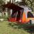 Cabină cort de camping 5 persoane gri și portocaliu impermeabil GartenMobel Dekor