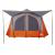 Cabină cort de camping 5 persoane gri și portocaliu impermeabil GartenMobel Dekor