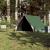 Cort de camping cu cadru A, 2 persoane, verde, impermeabil GartenMobel Dekor