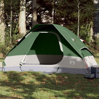 Cort de camping cupolă pentru 2 persoane, verde, impermeabil GartenMobel Dekor