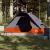 Cort de camping pentru 2 persoane, gri/portocaliu, impermeabil GartenMobel Dekor