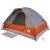 Cort de camping pentru 4 persoane, gri/portocaliu, impermeabil GartenMobel Dekor