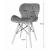 Set 4 scaune stil scandinav, Artool, Lago, catifea, lemn, bleumarin, 48x52.5x74 cm GartenVIP DiyLine