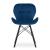 Set 4 scaune stil scandinav, Artool, Lago Velvet, catifea, lemn, bleumarin si negru, 47x52x73.5 cm GartenVIP DiyLine