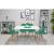 Set 4 scaune stil scandinav, Artool, Osaka, PP, lemn, verde, 46x54x81 cm GartenVIP DiyLine